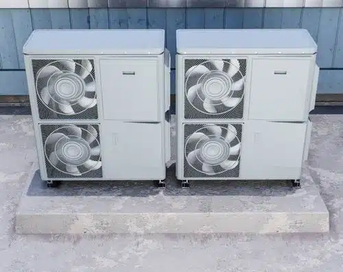 Air conditioning condenser units maintained by an AC repair company in Harlingen, TX